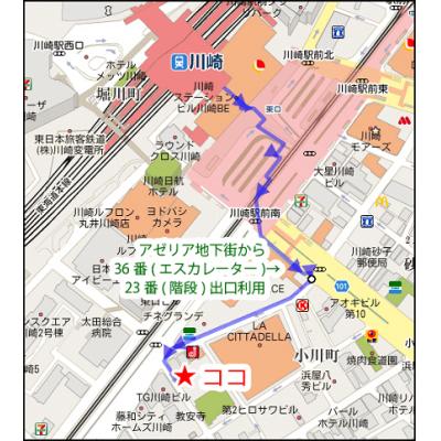 ヴィラ小川町≪１Ｋタイプ≫人気の川崎エリア・ビジネスマンション★の物件地図