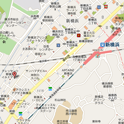 グッドステイ新横浜２◎【ベーシック・セミダブル・ネット無料】の物件地図