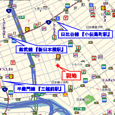 マンスリーリブマックス日本橋三越前グランドステイ◎【NET対応】≪スタンダードシリーズ≫の物件地図