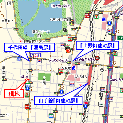 マンスリーリブマックス湯島駅前▲【NET対応】≪スタンダードシリーズ≫の物件地図