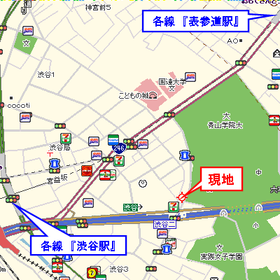 マンスリーリブマックス表参道青山学院フロント■『20平米・1K』≪スタンダードシリーズ≫【G】の物件地図