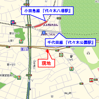マンスリーリブマックス代々木公園井ノ頭通り●【駅4分・セパレート・浴室乾燥】≪スタンダードシリーズ≫の物件地図