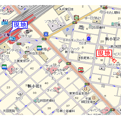 マンスリーリブマックス新小岩ステーションステイ☆【20㎡セパレート】≪スタンダードシリーズ≫の物件地図