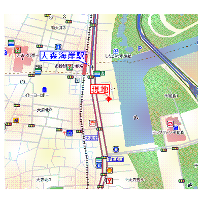 グッドステイ大森・平和の森公園■『駅4分・浴室乾燥付』【ベーシック】の物件地図