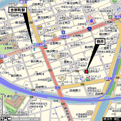グッドステイ横浜吉野町東▲【ライト】の物件地図