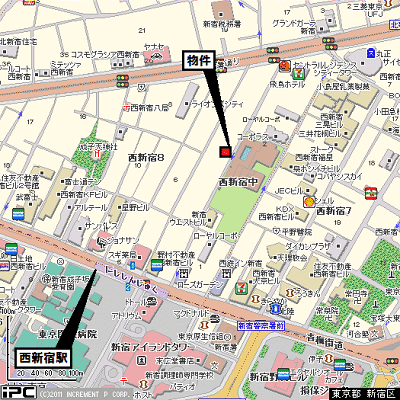 グッドステイ西新宿・新都心■【ベーシック】の物件地図