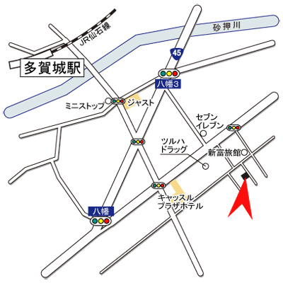 メゾンウィスティリアの物件地図