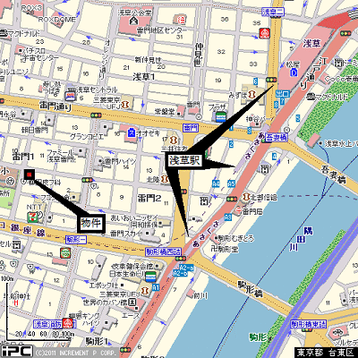 マンスリーリブマックス浅草駅前WEST★『1名入居限定』≪スタンダードシリーズ≫の物件地図