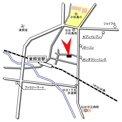 ピースフル東照宮駅前の物件地図