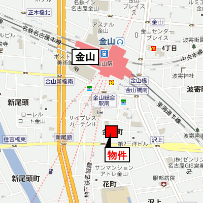 グッドステイ名古屋金山駅前△【ベーシック・NET対応】の物件地図