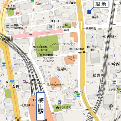 グッドステイ梅田アリバ◆【ハイクラス・NET対応・洗浄機能付便座・オーブンレンジ対応】の物件地図