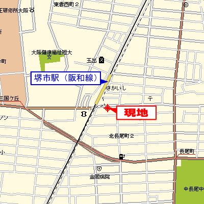 グッドステイ堺市駅前△【ベーシック・駅1分・NET対応】の物件地図