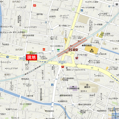 マンスリーリブマックス東西線浦安WEST□『駅4分』≪スタンダードシリーズ≫の物件地図