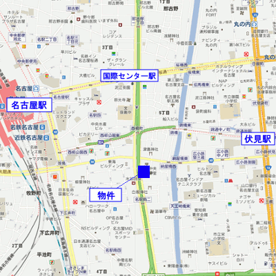 マンスリーリブマックス名古屋駅前アクシス■【ロフト付き・NET対応・独立洗面台】≪スタンダードシリーズ≫の物件地図