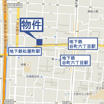 マンスリーリブマックス松屋町ステーションタワー■【駅1分・NET対応】≪エクセレントシリーズ≫の物件地図
