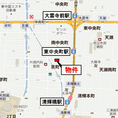 グッドステイ岡山京町アルファ◎【ライト・NET対応】の物件地図