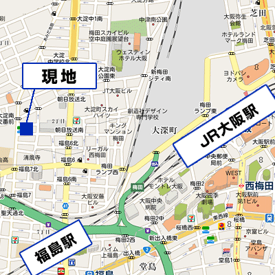 グッドステイ大阪・梅田西■【ライト・30平米・NET対応】の物件地図