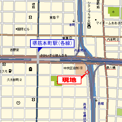 グッドステイ大阪本町ＥＡＳＴ☆【ベーシック・駅3分・NET対応・洗浄機能付便座・オーブンレンジ対応】の物件地図