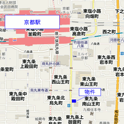 グッドステイ京都・京都駅前南☆【ベーシック・セミダブル・独立洗面台】の物件地図