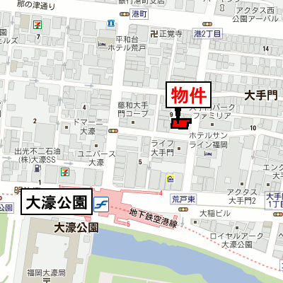 グッドステイ福岡・大濠公園■【ベーシック・NET対応・駅2分】の物件地図