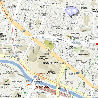 マンスリーリブマックス中央線御茶ノ水ノースサイド●【20㎡・UBタイプ】≪スマートシリーズ≫の物件地図