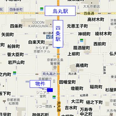 グッドステイ京都・四条烏丸※【ベーシック・NET対応】の物件地図