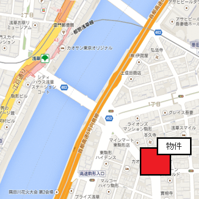 マンスリーリブマックス浅草駅前フェニックス■【浴室乾燥付】≪スタンダードシリーズ≫の物件地図