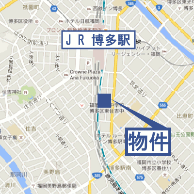 マンスリーリブマックス博多駅南ネストピアシティ■『1LDK』【NET対応・洗浄機能付便座・浴室乾燥機】≪エクセレントシリーズ≫の物件地図