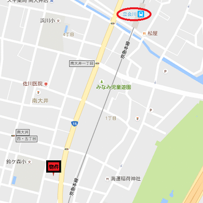 グッドステイ立会川・南大井レジデンス▲『23平米・独立洗面・浴室乾燥・洗浄便座』【ハイクラス】の物件地図