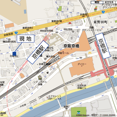 グッドステイ大阪京橋３番館●【ベーシック・駅1分・NET固定回線対応♪】の物件地図