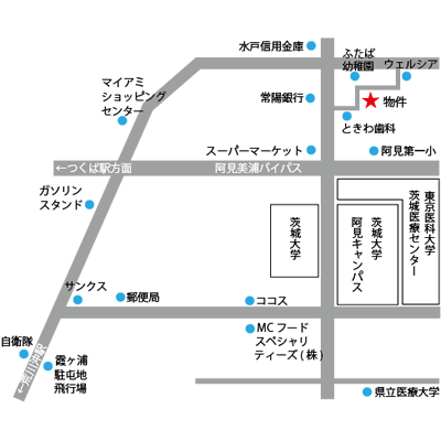 茨城大学、東京医科大学医療センターまで徒歩圏内「レオフラワー」の物件地図