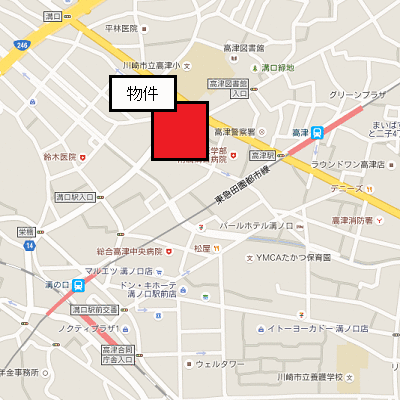 グッドステイ溝の口・高津■【ライト・セミダブル】の物件地図