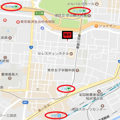 マンスリーリブマックス芝公園フェニックス■『駅徒歩2分』≪スマートシリーズ≫の物件地図