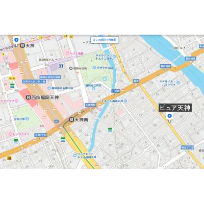 【ダブルベッド】フォレストイン福岡【温水便座】の物件地図
