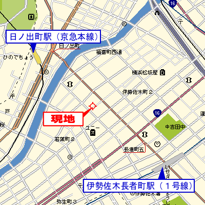 グッドステイ伊勢佐木町フェニックス●『駅5分・浴室乾燥付』【ベーシック】の物件地図