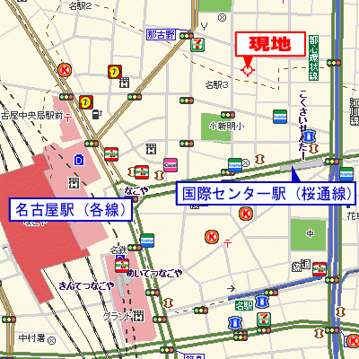 グッドステイ名古屋駅前プラチナム【ハイクラス・NET対応】の物件地図