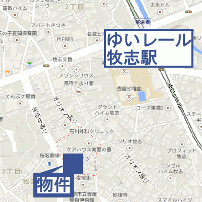 グッドステイ那覇桜坂☆【ハイクラス・ネット無料】の物件地図
