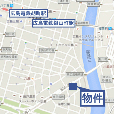 グッドステイ広島銀山町駅南●『セパレート・NET対応』【ベーシック】の物件地図
