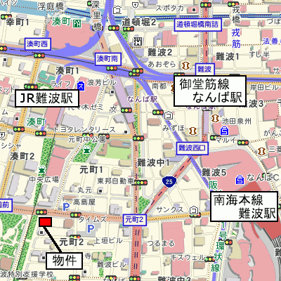 グッドステイ難波パークサイド■【ハイクラス・NET対応】の物件地図