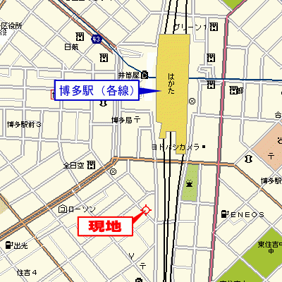 グッドステイ博多駅前スタシオン■【ベーシック・NET対応・洗浄機能付き便座】の物件地図