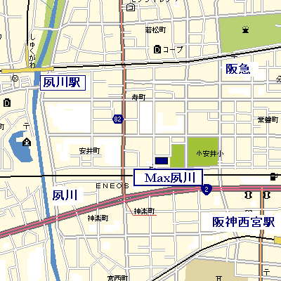 グッドステイ夙川公園△【ライト・JRさくら夙川駅１分・NET対応】の物件地図