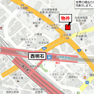 グッドステイJR西明石パークサイド●【ベーシック・駅3分・NET対応】の物件地図