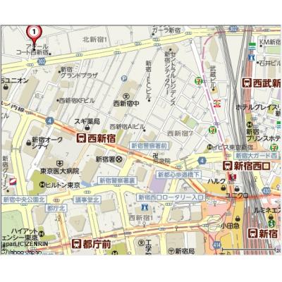 ＳＬマンスリー西新宿グランド・キャンペーン開始！『西新宿駅５分・新宿駅１２分』分譲仕様・光ネット無料の物件地図