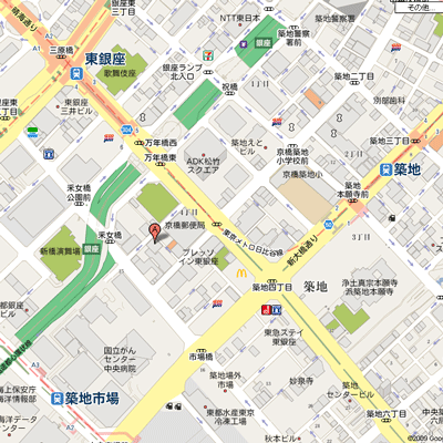 グッドステイ東銀座■『セパレート』【ベーシック】の物件地図