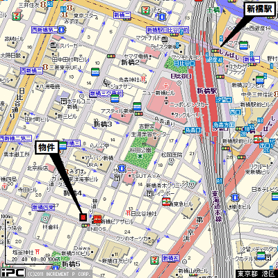 グッドステイ山手線新橋駅前ラグジュアリー■『33平米』【ベーシック】の物件地図