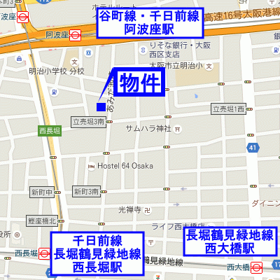 グッドステイ阿波座アーバンスタイル■【ベーシック・浴室乾燥機・独立洗面台・NET対応】の物件地図