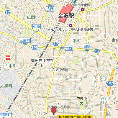 グッドステイ金沢長町ビューハイツ★『1K・21平米』【ライト】の物件地図
