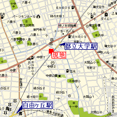 グッドステイ都立大学駅前南●《駅近1分》【ライト】の物件地図