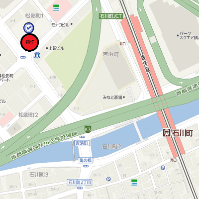 マンスリーリブマックス横浜石川町グランフォース■『25平米・駅3分』【独立洗面・浴室乾燥付】≪エクセレントシリーズ≫の物件地図