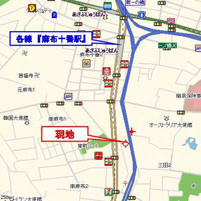 グッドステイ麻布慶大前■『駅5分・浴室乾燥付』【ベーシック】の物件地図